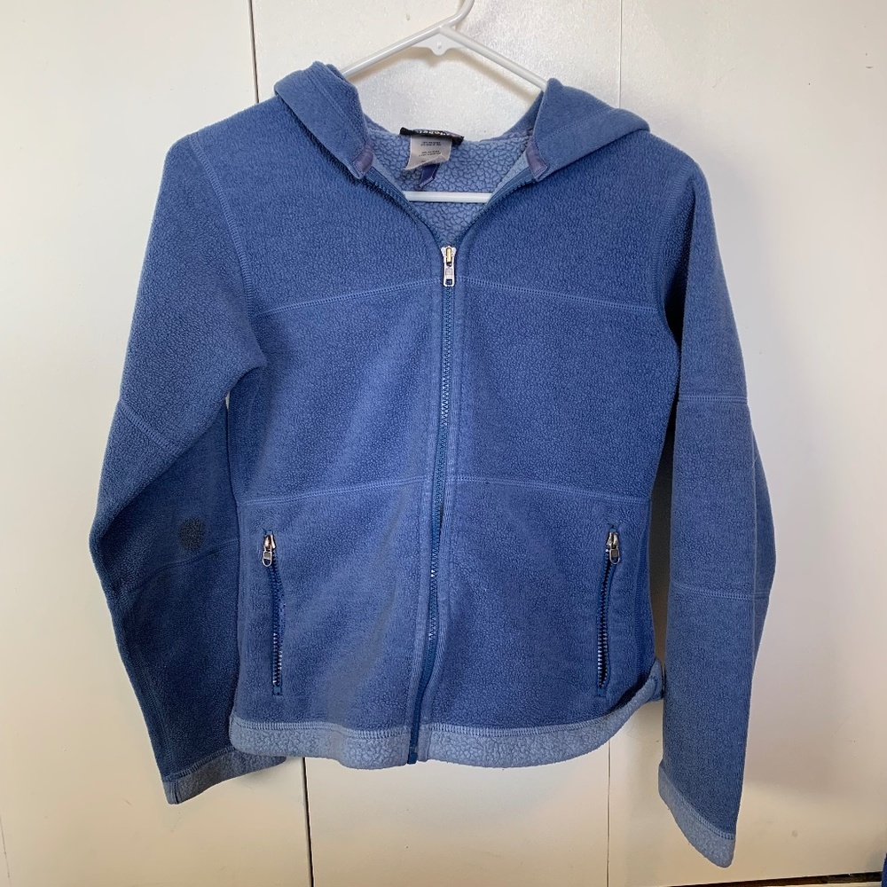 Patagonia Synchilla Heavy Fleece Full Zip Jacket W Hood 2 Tone Blue XS
